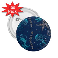 Arabesque Vintage Graphic Nature 2 25  Buttons (100 Pack)  by Bigfootshirtshop