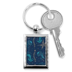 Arabesque Vintage Graphic Nature Key Chains (rectangle)  by Bigfootshirtshop