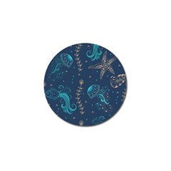 Arabesque Vintage Graphic Nature Golf Ball Marker by Bigfootshirtshop