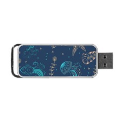 Arabesque Vintage Graphic Nature Portable Usb Flash (one Side) by Bigfootshirtshop