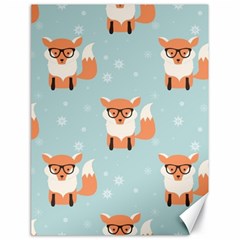 Cute Fox Pattern Canvas 18  X 24   by Bigfootshirtshop