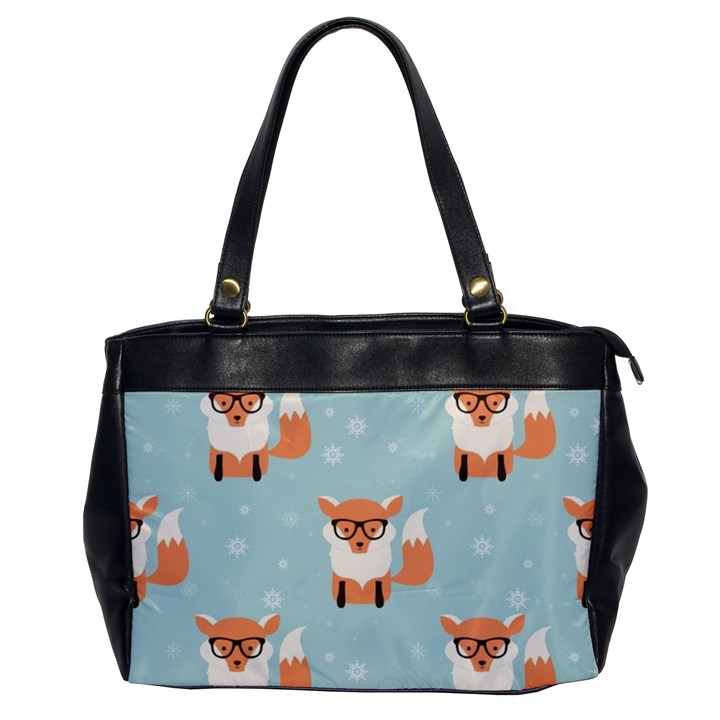 Cute Fox Pattern Office Handbags