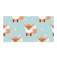 Cute Fox Pattern Satin Wrap by Bigfootshirtshop