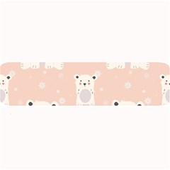 Cute Polar Bear Pattern Large Bar Mats by Bigfootshirtshop