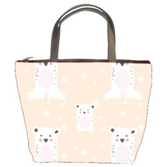 Cute Polar Bear Pattern Bucket Bags by Bigfootshirtshop