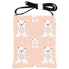 Cute Polar Bear Pattern Shoulder Sling Bags by Bigfootshirtshop