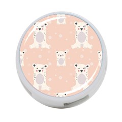 Cute Polar Bear Pattern 4-port Usb Hub (one Side) by Bigfootshirtshop