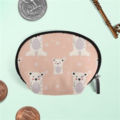 Cute Polar Bear Pattern Accessory Pouches (small)  by Bigfootshirtshop