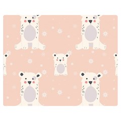 Cute Polar Bear Pattern Double Sided Flano Blanket (medium)  by Bigfootshirtshop