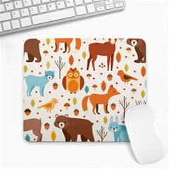 Woodland Friends Pattern Large Mousepads by Bigfootshirtshop