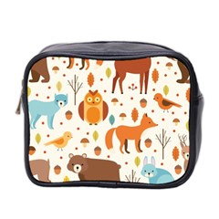 Woodland Friends Pattern Mini Toiletries Bag 2-side by Bigfootshirtshop