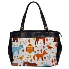 Woodland Friends Pattern Office Handbags by Bigfootshirtshop