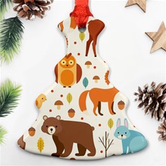 Woodland Friends Pattern Ornament (christmas Tree)  by Bigfootshirtshop