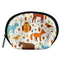 Woodland Friends Pattern Accessory Pouches (medium)  by Bigfootshirtshop