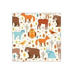 Woodland Friends Pattern Satin Bandana Scarf by Bigfootshirtshop