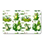 Crocodiles In The Pond Magnet (Rectangular) Front