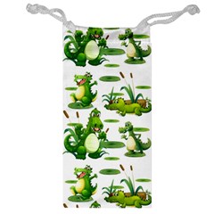 Crocodiles In The Pond Jewelry Bag by Bigfootshirtshop