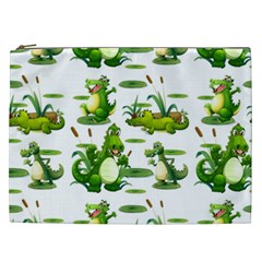 Crocodiles In The Pond Cosmetic Bag (xxl)  by Bigfootshirtshop