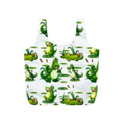 Crocodiles In The Pond Full Print Recycle Bags (s)  by Bigfootshirtshop