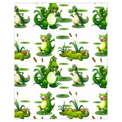 Crocodiles In The Pond Drawstring Bag (small) by Bigfootshirtshop