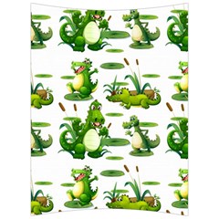 Crocodiles In The Pond Back Support Cushion by Bigfootshirtshop