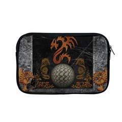 Awesome Tribal Dragon Made Of Metal Apple Macbook Pro 13  Zipper Case by FantasyWorld7