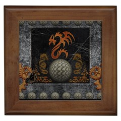 Awesome Tribal Dragon Made Of Metal Framed Tiles by FantasyWorld7