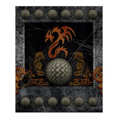 Awesome Tribal Dragon Made Of Metal Shower Curtain 60  X 72  (medium)  by FantasyWorld7