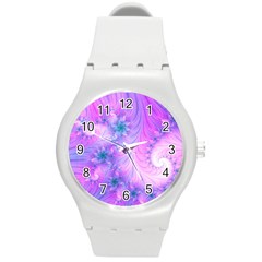 Delicate Round Plastic Sport Watch (m) by Delasel