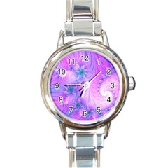 Delicate Round Italian Charm Watch by Delasel