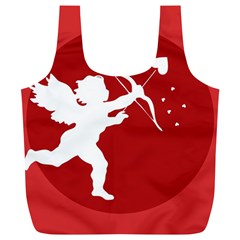 Cupid Bow Love Valentine Angel Full Print Recycle Bags (l)  by Celenk