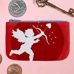 Cupid Bow Love Valentine Angel Large Coin Purse by Celenk