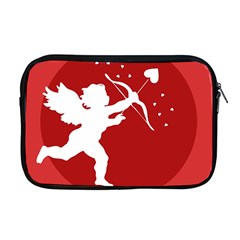 Cupid Bow Love Valentine Angel Apple Macbook Pro 17  Zipper Case by Celenk