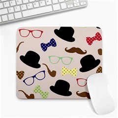 Moustache Hat Bowler Bowler Hat Large Mousepads by Celenk