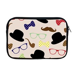 Moustache Hat Bowler Bowler Hat Apple Macbook Pro 17  Zipper Case by Celenk