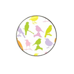 Birds Colourful Background Hat Clip Ball Marker