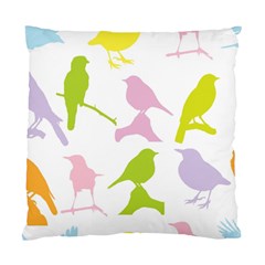 Birds Colourful Background Standard Cushion Case (one Side) by Celenk