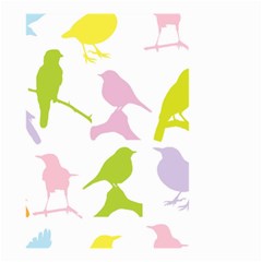 Birds Colourful Background Small Garden Flag (two Sides) by Celenk