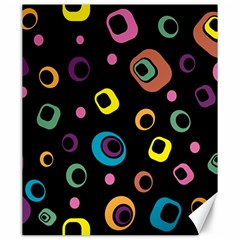 Abstract Background Retro 60s 70s Canvas 20  X 24  