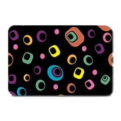 Abstract Background Retro 60s 70s Plate Mats by Celenk