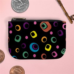 Abstract Background Retro 60s 70s Mini Coin Purses by Celenk