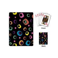 Abstract Background Retro 60s 70s Playing Cards (mini)  by Celenk