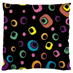 Abstract Background Retro 60s 70s Large Cushion Case (one Side) by Celenk