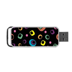 Abstract Background Retro 60s 70s Portable Usb Flash (two Sides) by Celenk