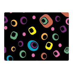 Abstract Background Retro 60s 70s Double Sided Flano Blanket (mini)  by Celenk