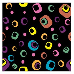 Abstract Background Retro 60s 70s Large Satin Scarf (square) by Celenk