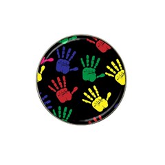 Handprints Hand Print Colourful Hat Clip Ball Marker (10 Pack) by Celenk