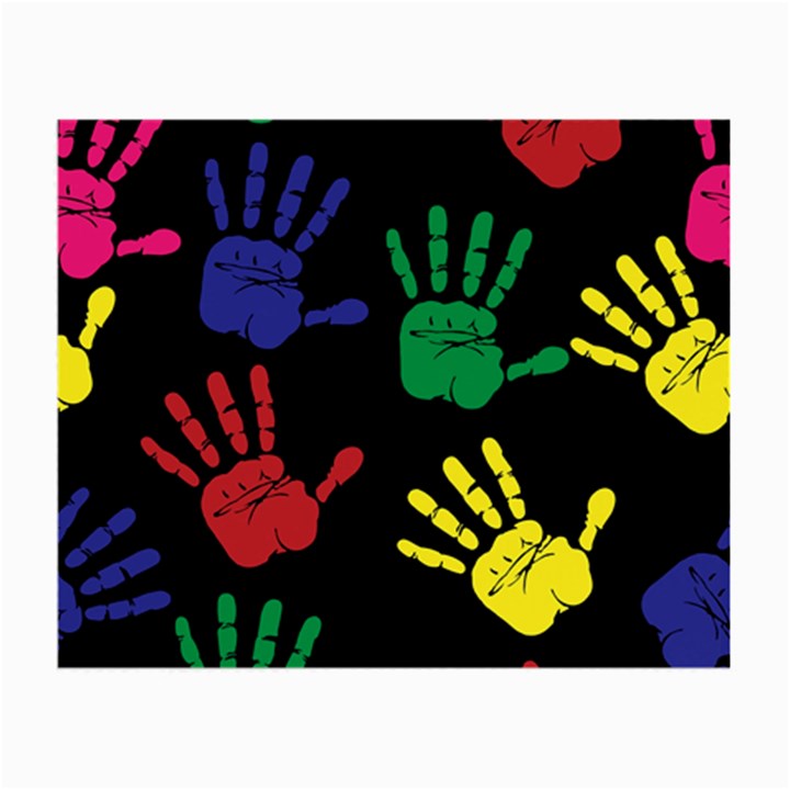 Handprints Hand Print Colourful Small Glasses Cloth