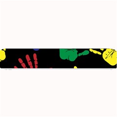 Handprints Hand Print Colourful Small Bar Mats by Celenk