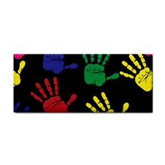 Handprints Hand Print Colourful Cosmetic Storage Cases by Celenk